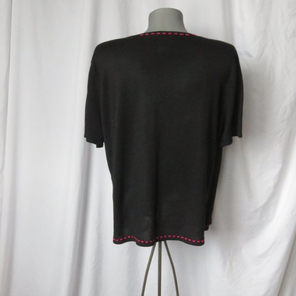 1990s Vintage Faux Black Twinset Norton McNaughton - Picture 7 of 10